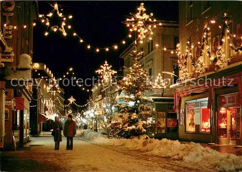 AK / Ansichtskarte Bad_Reichenhall Fussgaengerzone zur Weihnachtszeit Bad_Reichenhall