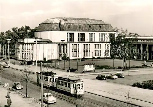 AK / Ansichtskarte Essen__Ruhr Saalbau Strassenbahn 7 