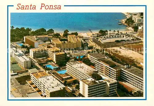 AK / Ansichtskarte Santa_Ponsa_Mallorca_Islas_Baleares Fliegeraufnahme Santa_Ponsa