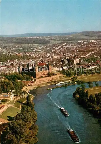 AK / Ansichtskarte Aschaffenburg_Main Blick auf Pompeianum und Schloss Aschaffenburg Main