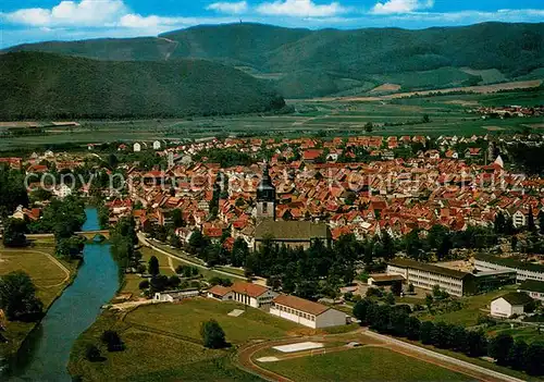 AK / Ansichtskarte Bad_Sooden Allendorf Panorama mit Werra Bad_Sooden Allendorf