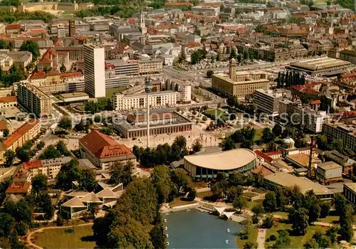 AK / Ansichtskarte Karlsruhe_Baden Stadtzentrum Park Karlsruhe_Baden