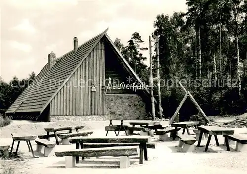 AK / Ansichtskarte Moritzburg_Sachsen Raeuberhuette Gaststaette Moritzburg Sachsen