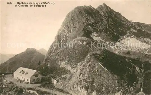 AK / Ansichtskarte Rochers_de_Naye et Chalets de Sautodoz Rochers_de_Naye