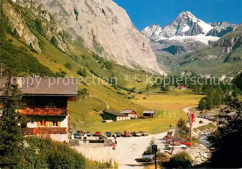 AK / Ansichtskarte Grossglockner Blick vom Alpengasthaus Lucknerhaus Grossglockner