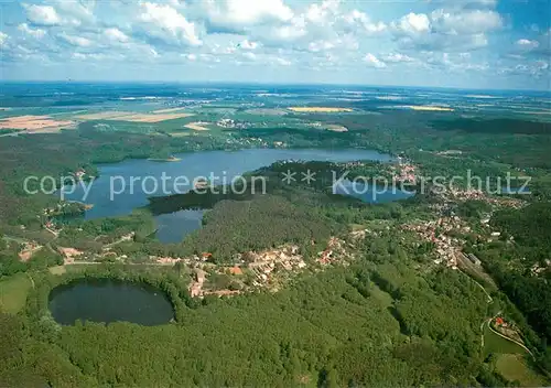 AK / Ansichtskarte Buckow_Maerkische_Schweiz_Bad Fliegeraufnahme mit Hotel Haus Wilhelmshoehe Buckow_Maerkische