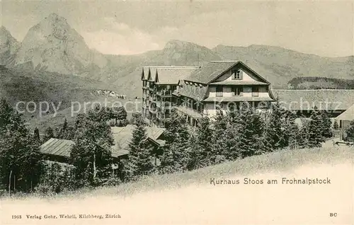 AK / Ansichtskarte Stoos_SZ Kurhaus Stoos am Frohnalpstock Stoos_SZ