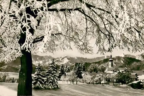 AK / Ansichtskarte Murnau_Staffelsee Panorama mit Wetterstein und Ettaler Mandl Murnau_Staffelsee