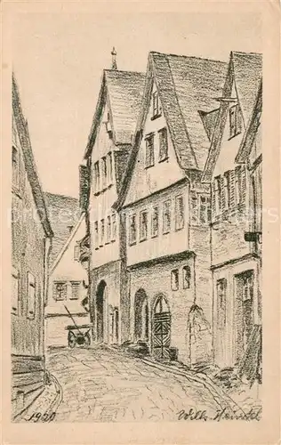 AK / Ansichtskarte Heilbronn_Neckar Grosse Bahngasse 1920 Kuenstlerkarte Wilh. Heintel Heilbronn Neckar