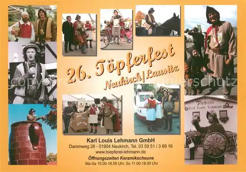 AK / Ansichtskarte Neukirch_Lausitz Toepferfest Keramikscheune Neukirch_Lausitz