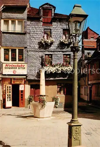 AK / Ansichtskarte Sachsenhausen_Frankfurt Alter Winkel Kleine Rittergasse Weinsube Schwarzer Ritter Sachsenhausen Frankfurt