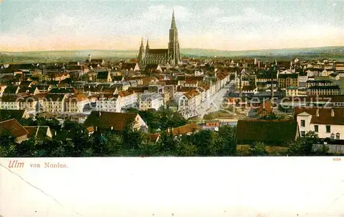 AK / Ansichtskarte Ulm__Donau Panorama mit Ulmer Muenster 