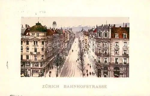 AK / Ansichtskarte Zuerich_ZH Bahnhofstrasse Zuerich_ZH