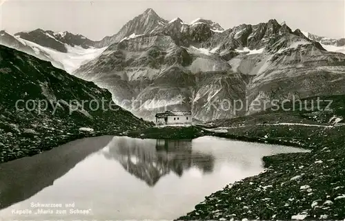 AK / Ansichtskarte Schwarzsee_Zermatt_VS Kapelle Maria zum Schnee Schwarzsee_Zermatt_VS