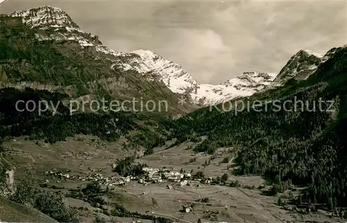 AK / Ansichtskarte Leukerbad_VS Rinderhorn Balmhorn Ferden Rothorn Majinghorn 