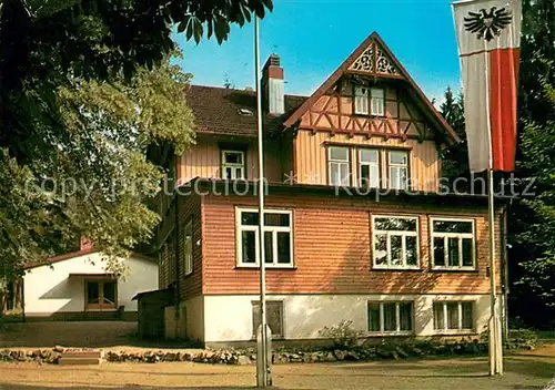 AK / Ansichtskarte Altenau_Harz Jugendlandheim Slut Up Aussenansicht Altenau Harz