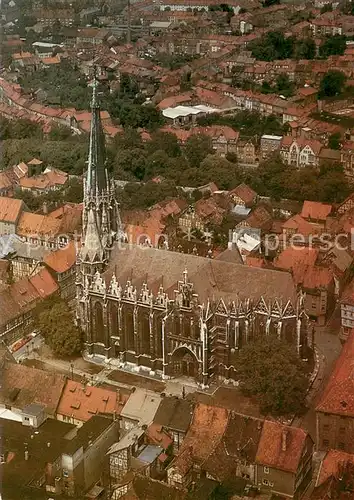 AK / Ansichtskarte Muehlhausen__Thueringen Fliegeraufnahme Pfarrkirche St. Marien 