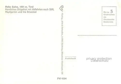 AK / Ansichtskarte Hohe_Salve_1681m_AT Tauernblick Kaiserblick Hoch Soell Bergstation Panorama 