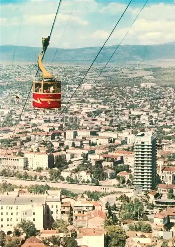 AK / Ansichtskarte Tbilisi_Tbilisi_Georgia Teilansicht m. Gondel 