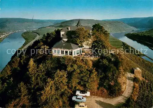 AK / Ansichtskarte Zell_Mosel Fliegeraufnahme Berghotel Marienburg Zell_Mosel