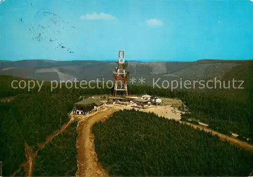 AK / Ansichtskarte Hahnenklee Bockswiese_Harz Fliegeraufnahme Bocksberg Hahnenklee Bockswiese