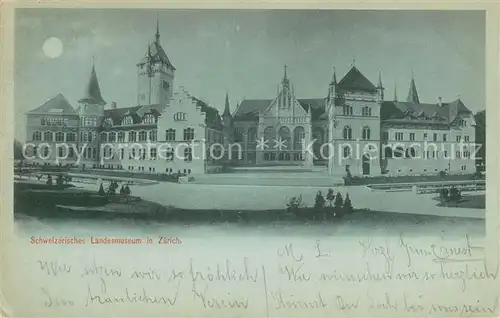 AK / Ansichtskarte Zuerich_ZH Schweizerisches Landesmuseum Zuerich_ZH