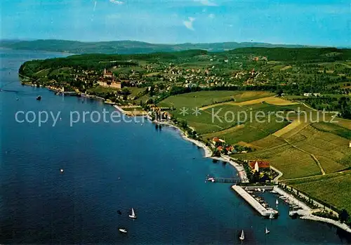 AK / Ansichtskarte Hagnau_Bodensee Thorbecke Luftbild DF 1 Hagnau Bodensee