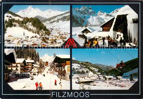AK / Ansichtskarte Filzmoos Panorama Teilansichten Sessellift Filzmoos