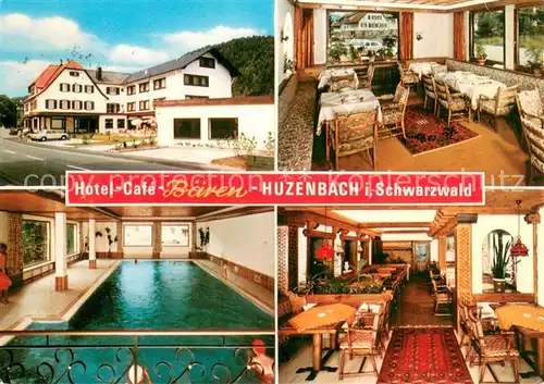 AK / Ansichtskarte Huzenbach Hotel Cafe Baeren Hallenschwimmbad Huzenbach