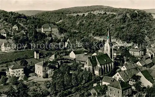 AK / Ansichtskarte Stromberg_Hunsrueck Teilansicht Kirche Kurhaus Stromberg Hunsrueck