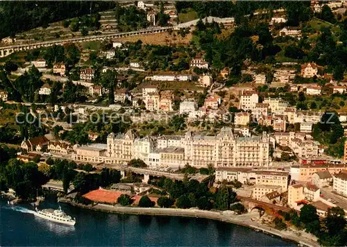 AK / Ansichtskarte Territet_Montreux_VD Le Grand Hotel Vue aerienne 