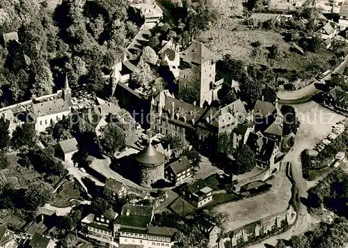 AK / Ansichtskarte Burg_Wupper Fliegeraufnahme Schloss Burg Burg Wupper