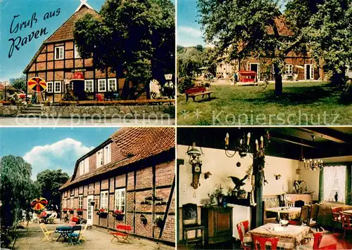 AK / Ansichtskarte Raven_Lueneburger_Heide Landhaus St Hubertus Terrasse Gaststube Raven_Lueneburger_Heide