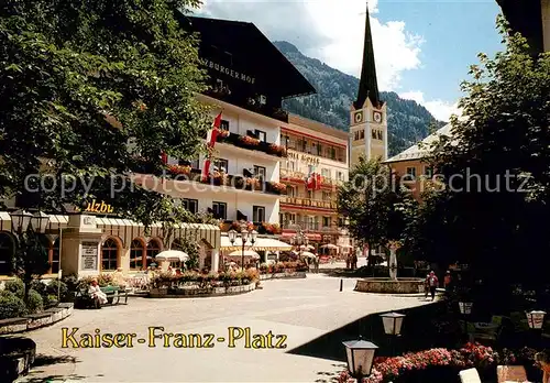 AK / Ansichtskarte Bad_Hofgastein Kaiser Franz Platz Blick zur Kirche Bad_Hofgastein