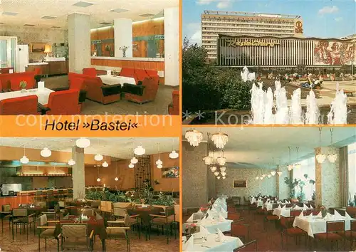 AK / Ansichtskarte Dresden Interhotels Hotel Bastei Empfangshalle Restaurant Dresden