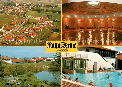 AK / Ansichtskarte Birnbach_Rottal Rottal Terme Thermalbad Teich Luftbild Birnbach Rottal