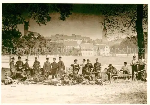 AK / Ansichtskarte Aarau_AG Waffenplatz im Schachen Infanterie Rekrutenschule 1905 Aarau_AG