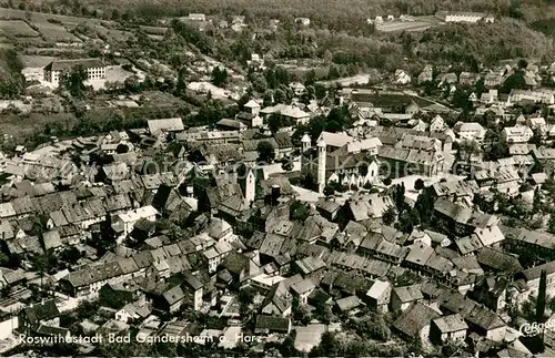 AK / Ansichtskarte Bad_Gandersheim Fliegeraufnahme Gesamtansicht Bad_Gandersheim