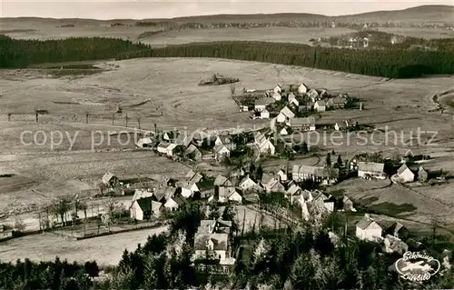 AK / Ansichtskarte Clausthal Zellerfeld Fliegeraufnahme Teilansicht Clausthal Zellerfeld