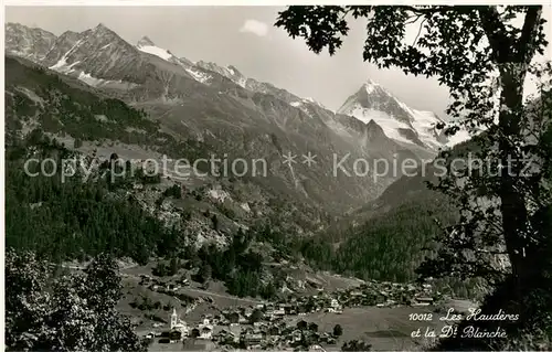 AK / Ansichtskarte Les_Hauderes_VS et la Dent Blanche 