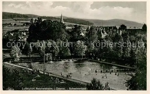 AK / Ansichtskarte Reichelsheim_Odenwald Schwimmbad Reichelsheim Odenwald