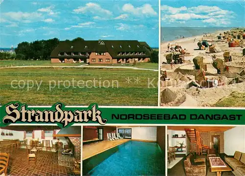 AK / Ansichtskarte Varel_Jadebusen Strandpark Nordseebad Dangast Restaurant Hallenbad Gaststube Varel Jadebusen