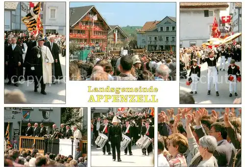 AK / Ansichtskarte Appenzell_IR Landsgemeinde Teilansichten Appenzell IR