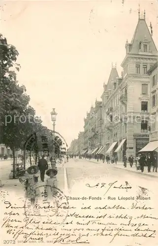 AK / Ansichtskarte La_Chaux de Fonds_NE Rue Leopold Robert 