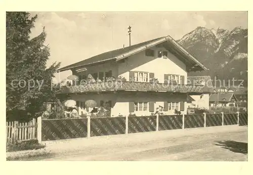 AK / Ansichtskarte Garmisch Partenkirchen Haus Schroder Aussenansicht Garmisch Partenkirchen