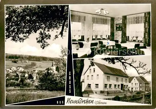 AK / Ansichtskarte Neunkirchen_Westerwald Gasthof Pension Westerwald Teilansichten Neunkirchen_Westerwald