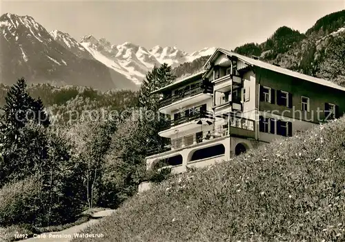 AK / Ansichtskarte Oberstdorf Restaurant Cafe PEnsion Waldesruh AUssenansicht Oberstdorf