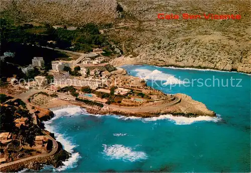 AK / Ansichtskarte Cala_San_Vicente_Mallorca Fliegeraufnahme 