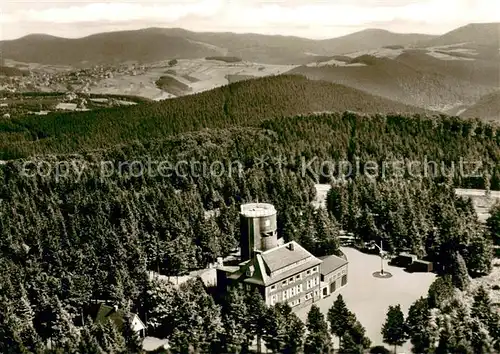 AK / Ansichtskarte Winterberg_Hochsauerland Gaststaette Astenturm Fliegeraufnahme Winterberg_Hochsauerland