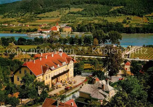 AK / Ansichtskarte Spitz_Donau Hotel Mariandl Fliegeraufnahme Spitz Donau